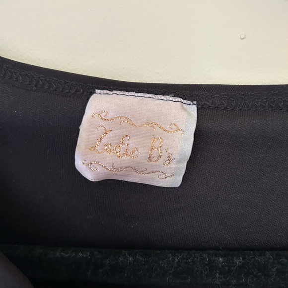 Chic Black Asymmetrical Women's Tunic - Picture 3 of 4